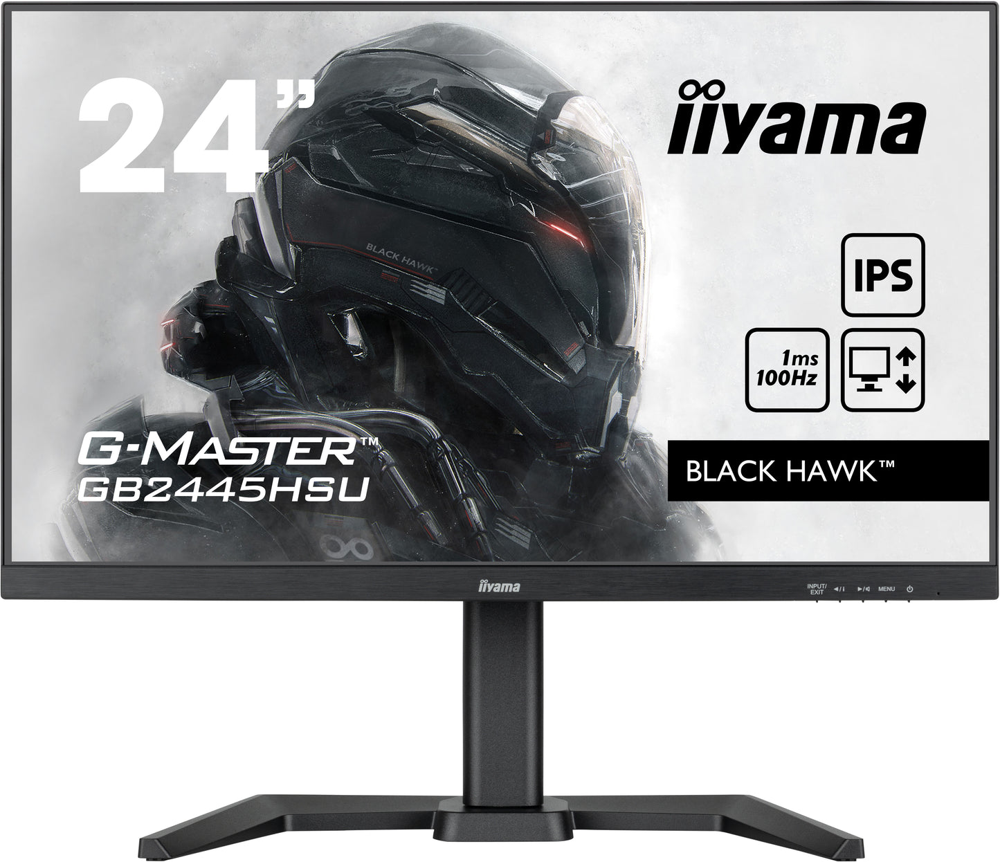 iiyama G-Master GB2445HSU-B1 Black Hawk 24" IPS 1ms Gaming Monitor