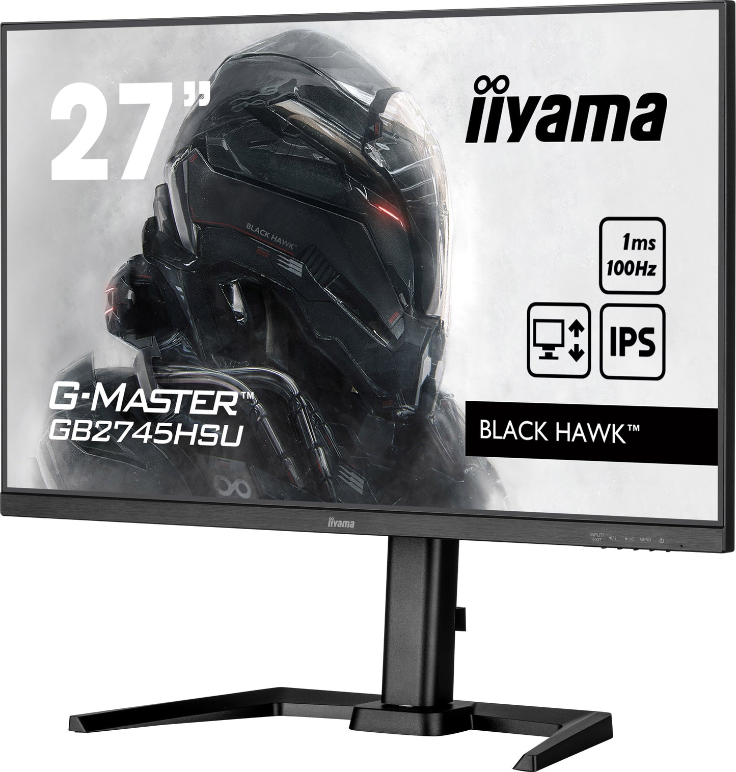 iiyama G-Master GB2745HSU-B1 27" Monitor with IPS Panel Technology and 1ms MPRT