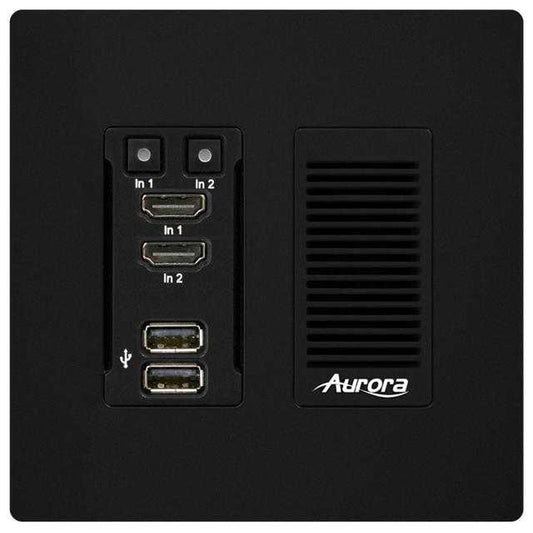 Aurora IPX-TX3A-WP2-C-B 3rd gen. 4K 10Gbps AV-over-IP Transmitter Wall Plate