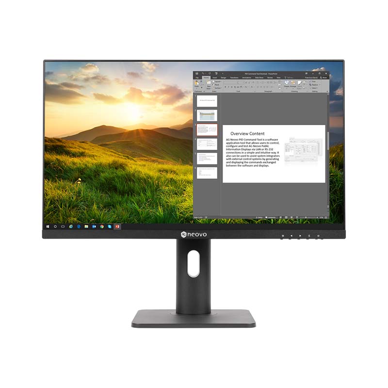 AG Neovo LH-27 27" Full HD Desktop Monitor with Height Adjust Stand