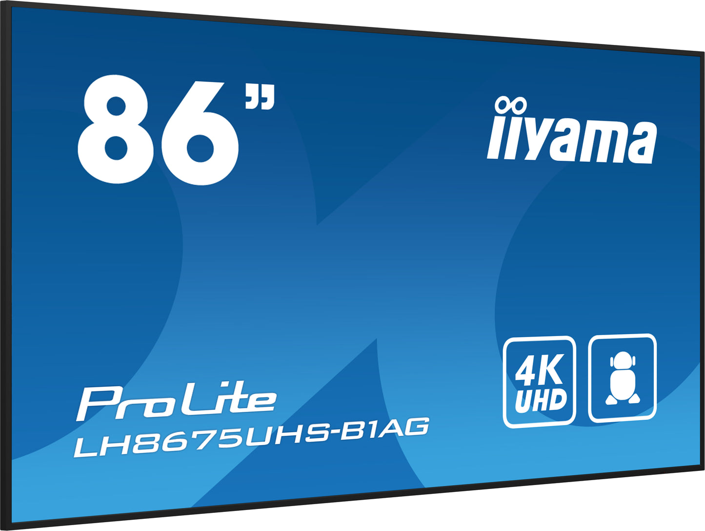 iiyama ProLite LH8675UHS-B1AG 86" 4K UHD 24/7 Display with Android OS, FailOver and Intel SDM slot