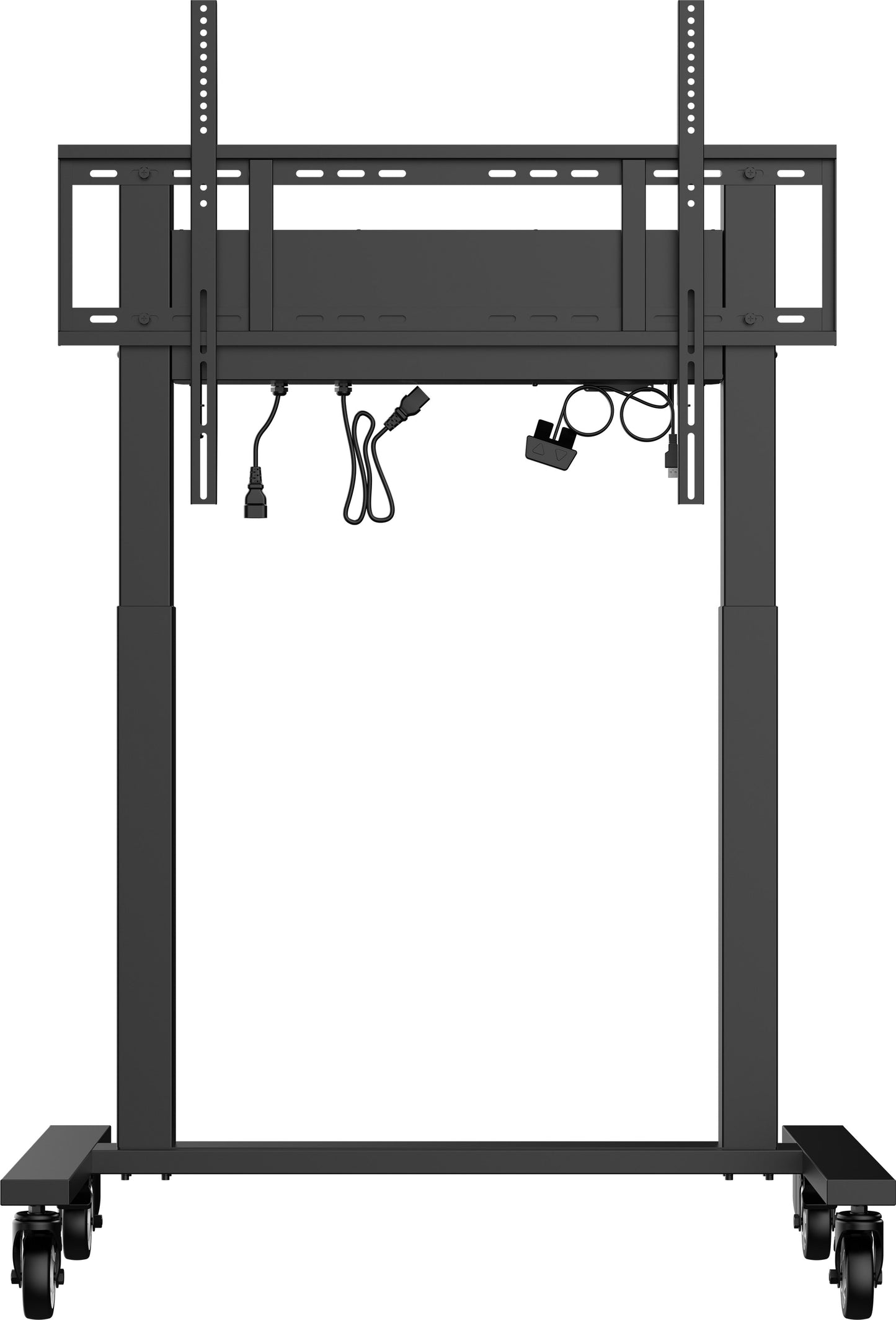 iiyama MD CAR2011-B1 Double Column Electric AV Cart with Floor Lift on Wheels