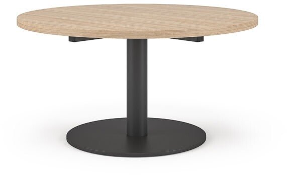 Narbutas COM080-D2A Round Table with Black Metal Base