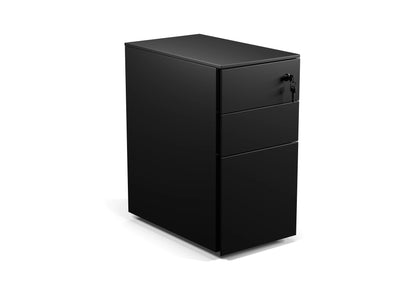 Formetiq PMS3521 Cube Narrow Steel Pedestal 2 Personal Drawers 1 File Drawer