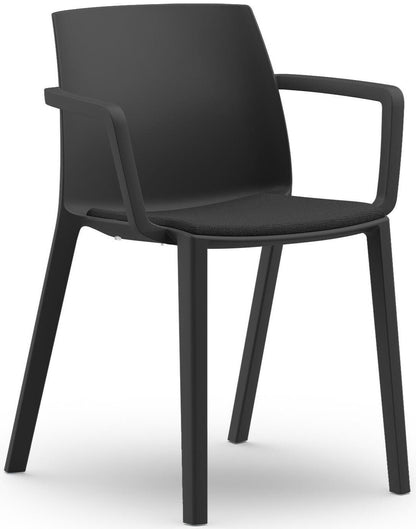 Formetiq B/SCPAF-E4-8033 Palermo 4-Leg Chair with Integrated Arms & Upholstered Seat Pad