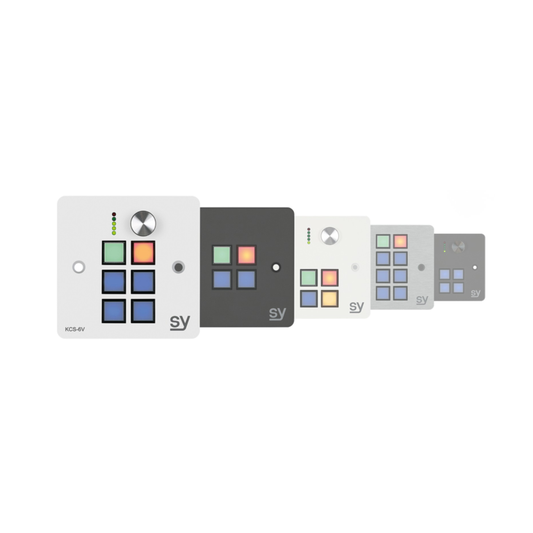 SY 8 button Keypad Controller with rotary volume control. In BLACK