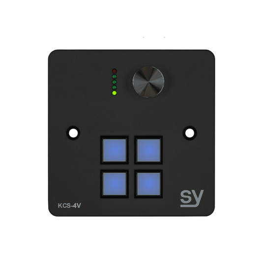 SY 4 button Keypad Controller with rotary volume control. In Black