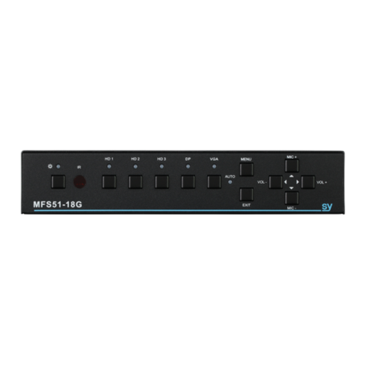 SY 5x1 Fast Switching Presentation Switcher (4K18G Full Scaling)