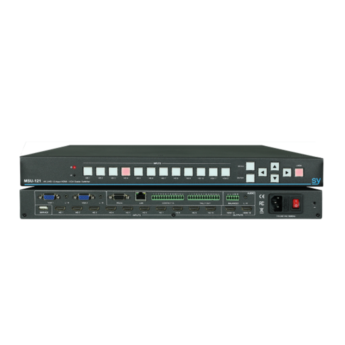 SY 12-Input Presentation Scaling Switcher