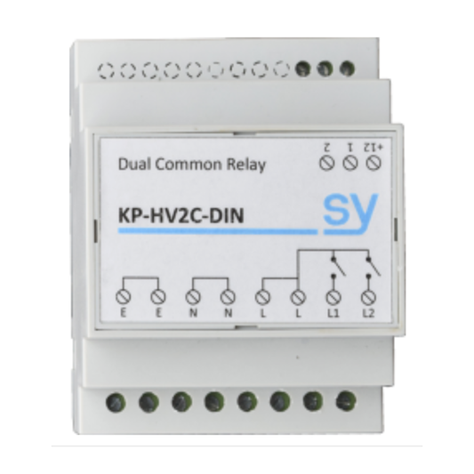 SY HV2C-DIN Dual Single Throw High Voltage Relay 240V 7A DIN Rail Relay