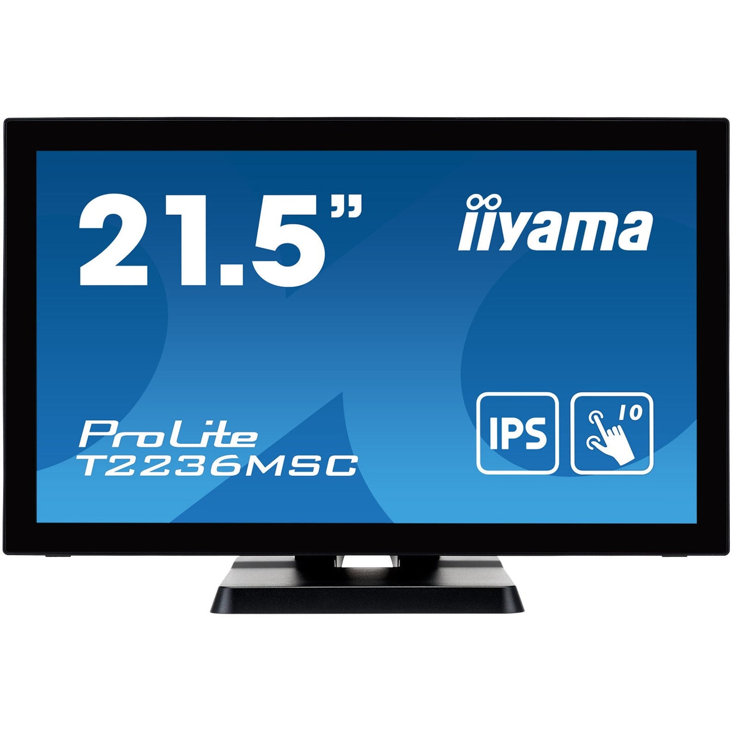 iiyama ProLite T2236MSC-B3 22" 10 point Touch Screen with edge-to-edge glass and AMVA panel