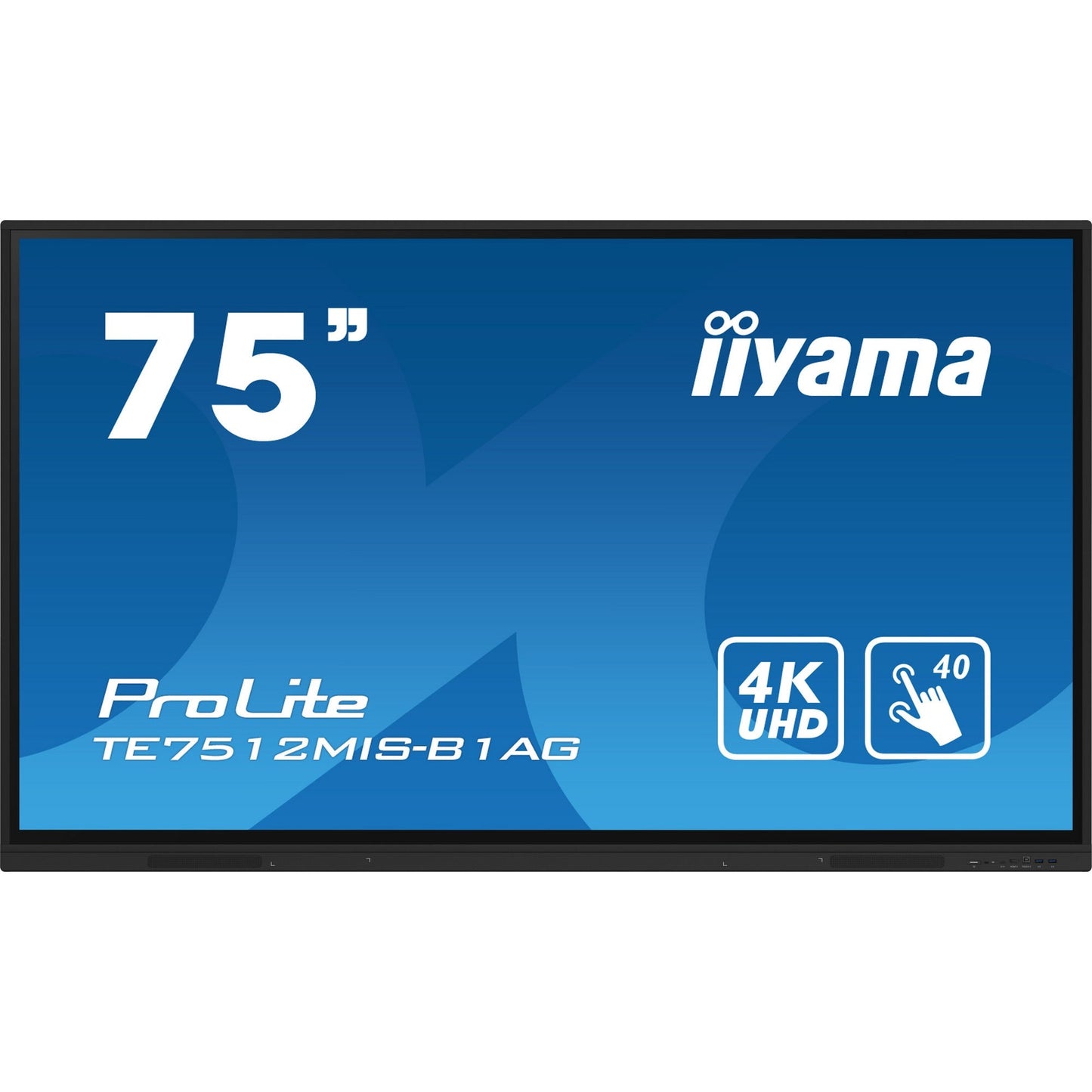 Iiyama ProLite TE7512MIS-B1AG 75" Interactive 4K UHD Touchscreen with User Profiles Software