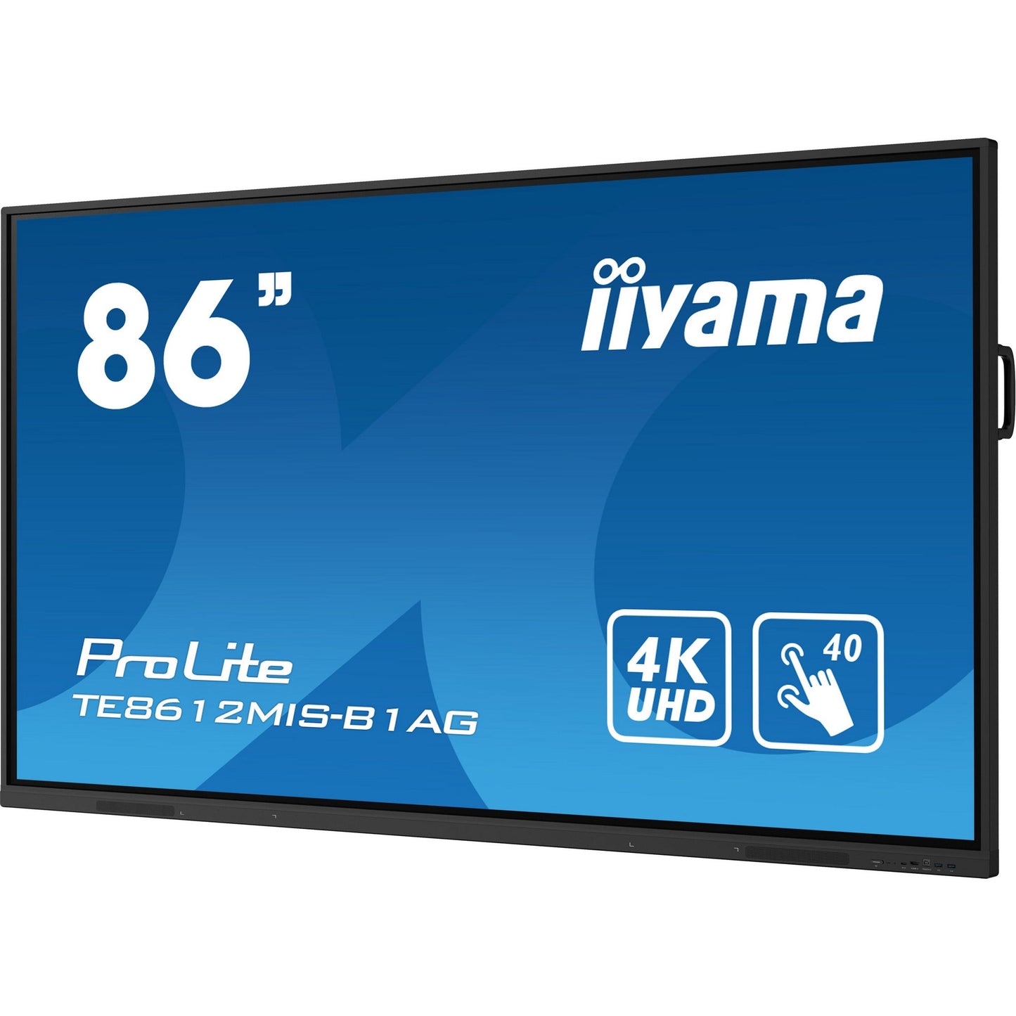 Iiyama ProLite TE8612MIS-B1AG 86" Interactive 4K UHD Touchscreen with User Profiles Software