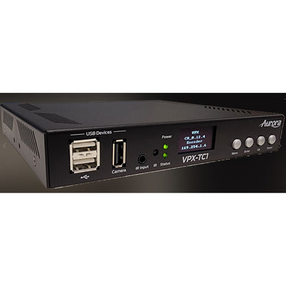 Aurora Multimedia VPX-TC1-LT Next-Gen 4K30 4:4:4 1Gbps AV-over-IP Transceiver Box