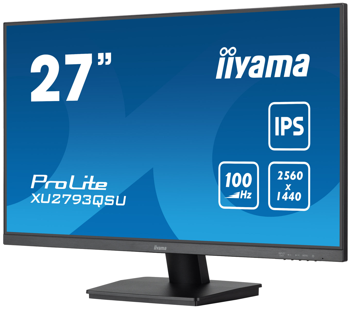 iiyama ProLite XU2793QSU-B6 27” WQHD IPS 100Hz Display with USB Hub