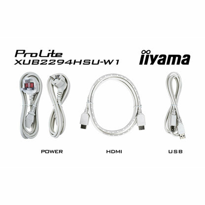 iiyama ProLite XUB2294HSU-W1 22" LCD HD Monitor in White