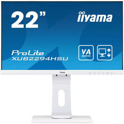 iiyama ProLite XUB2294HSU-W1 22" LCD HD Monitor in White