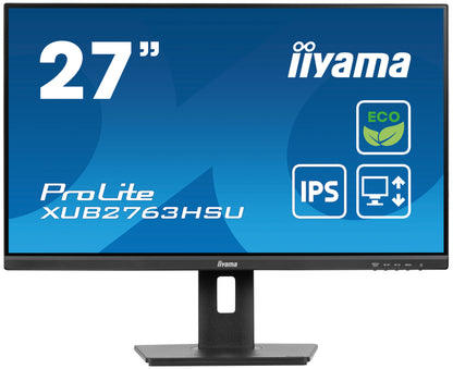 iiyama ProLite XUB2763HSU-B1 27” IPS, Full HD panel with B energy class