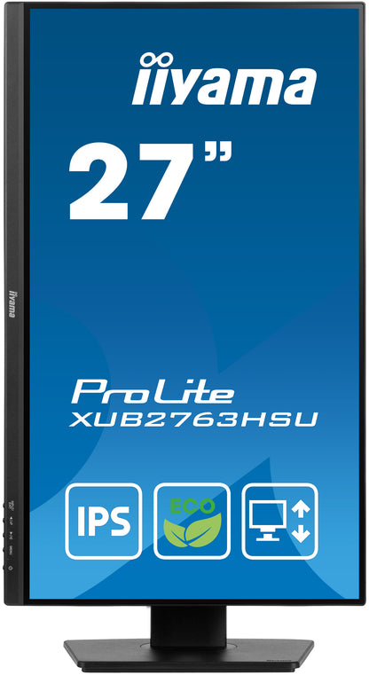 iiyama ProLite XUB2763HSU-B1 27” IPS, Full HD panel with B energy class
