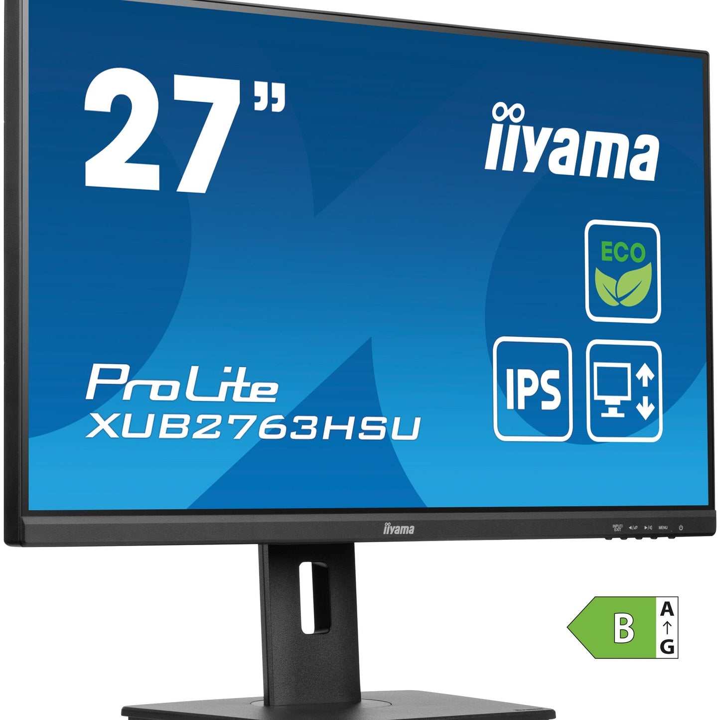 iiyama ProLite XUB2763HSU-B1 27” IPS, Full HD panel with B energy class