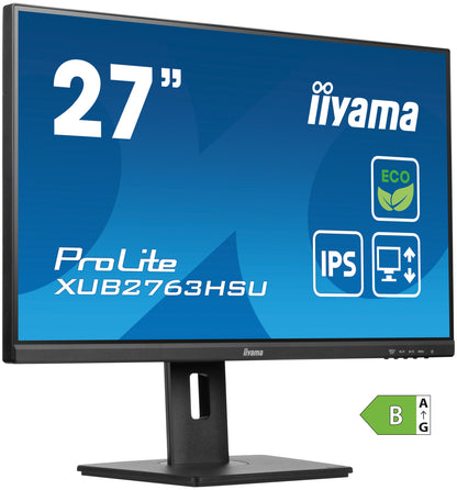 iiyama ProLite XUB2763HSU-B1 27” IPS, Full HD panel with B energy class