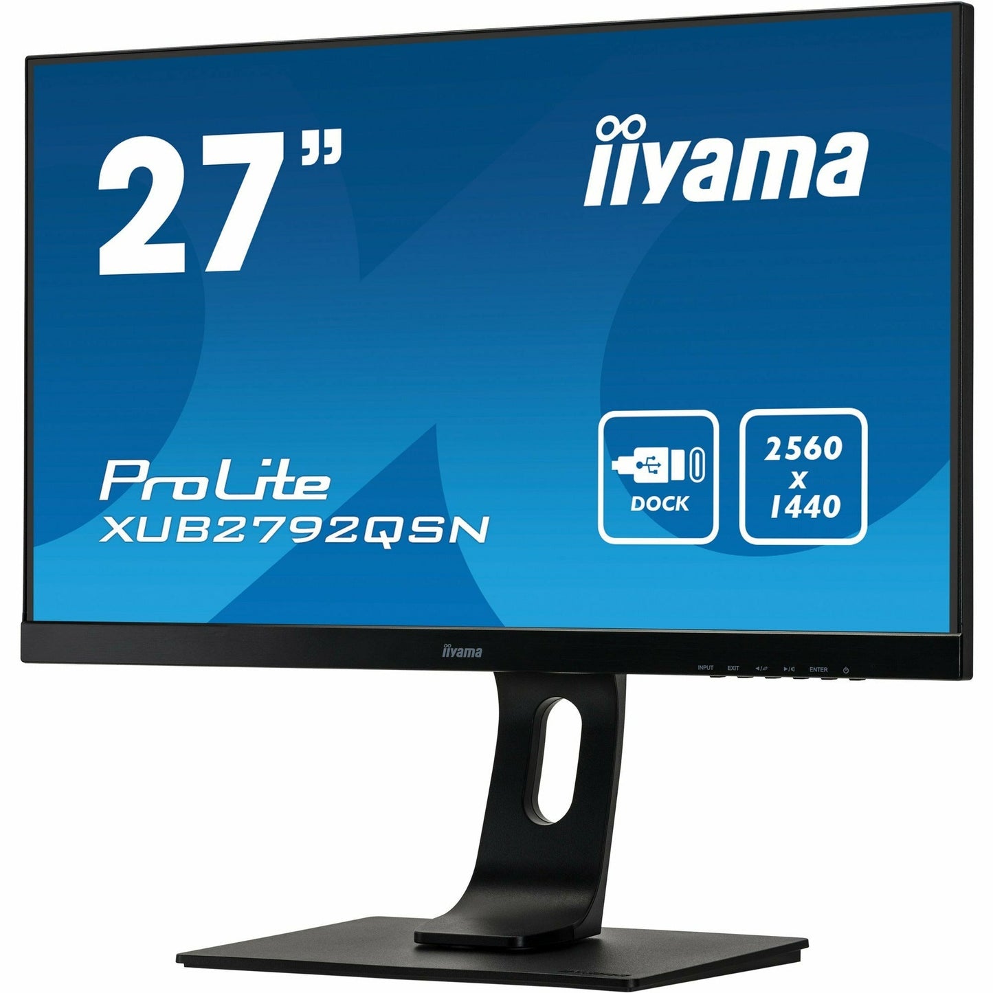 iiyama Prolite XUB2792QSN-B1 27’’ WQHD IPS Display with USB-C dock