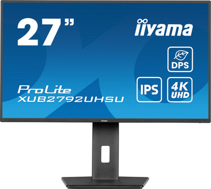 iiyama ProLite XUB2792UHSU-B6 27" 27’’ IPS 4K Ultra Slim DPS Monitor with Height Adjust Stand