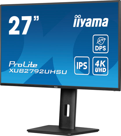 iiyama ProLite XUB2792UHSU-B6 27" 27’’ IPS 4K Ultra Slim DPS Monitor with Height Adjust Stand