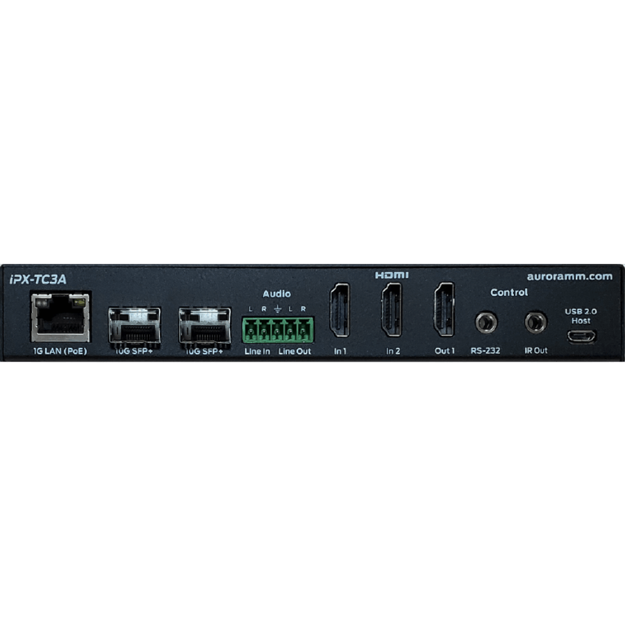 Aurora IPX-TC3A-DF-Pro 3rd Gen 4K 10Gbps AV-over-IP Transceiver Box