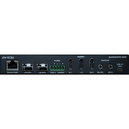 Aurora IPX-TC3A-DF-Pro 3rd Gen 4K 10Gbps AV-over-IP Transceiver Box