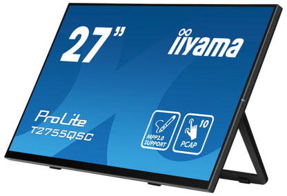 iiyama ProLite T2755QSC-B1 computer monitor 68.6 cm (27") 2560 x 1440 pixels Full HD LCD Touchscreen Black