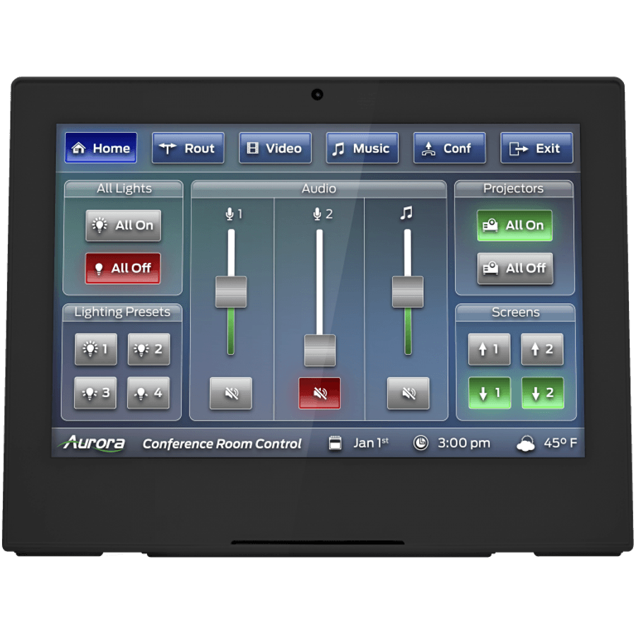 Aurora RXT-10D-B 10in desktop ReAX IP Touch Panel Control System Black