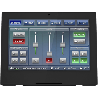 Aurora RXT-10D-B 10in desktop ReAX IP Touch Panel Control System Black