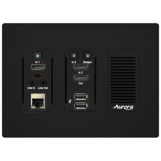 Aurora IPX-TC3A-WP3-C-Pro-B 3rd Gen 4K 10Gbps Transceiver Wall Plate