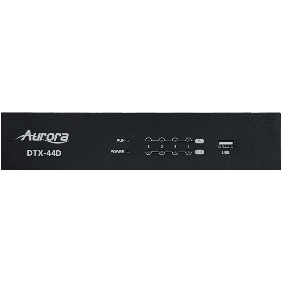 Aurora DTX-44D 4x4 Dante DSP with 4x4 analog in and out