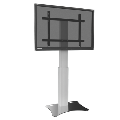 Conen CCELW-AFP Height Adjustable Monitor And Tv Wall Mount, Lite Series With 50 Cm Of Vertical Travel Column Silver Anodized