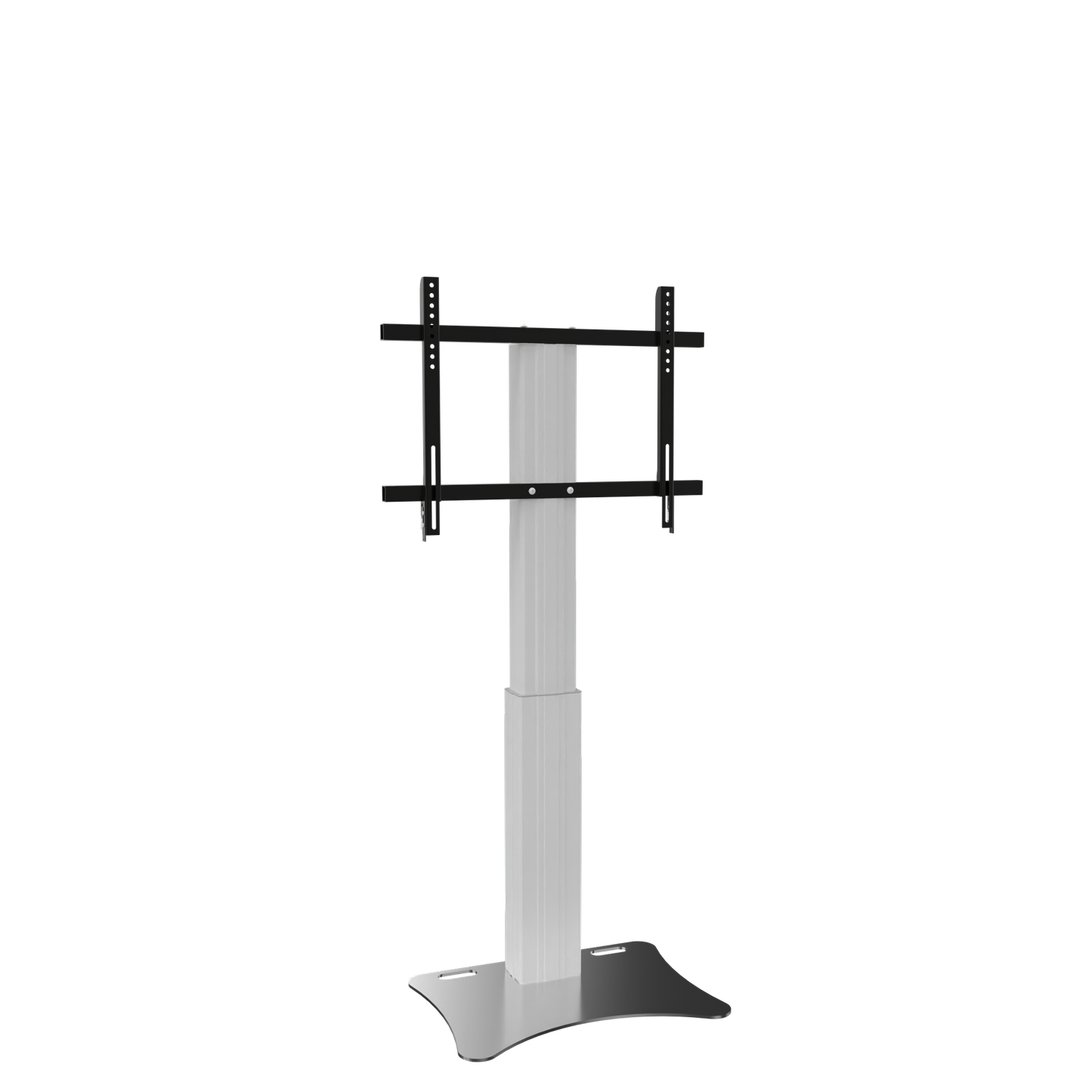 Conen CCELW-AFP Height Adjustable Monitor And Tv Wall Mount, Lite Series With 50 Cm Of Vertical Travel Column Silver Anodized