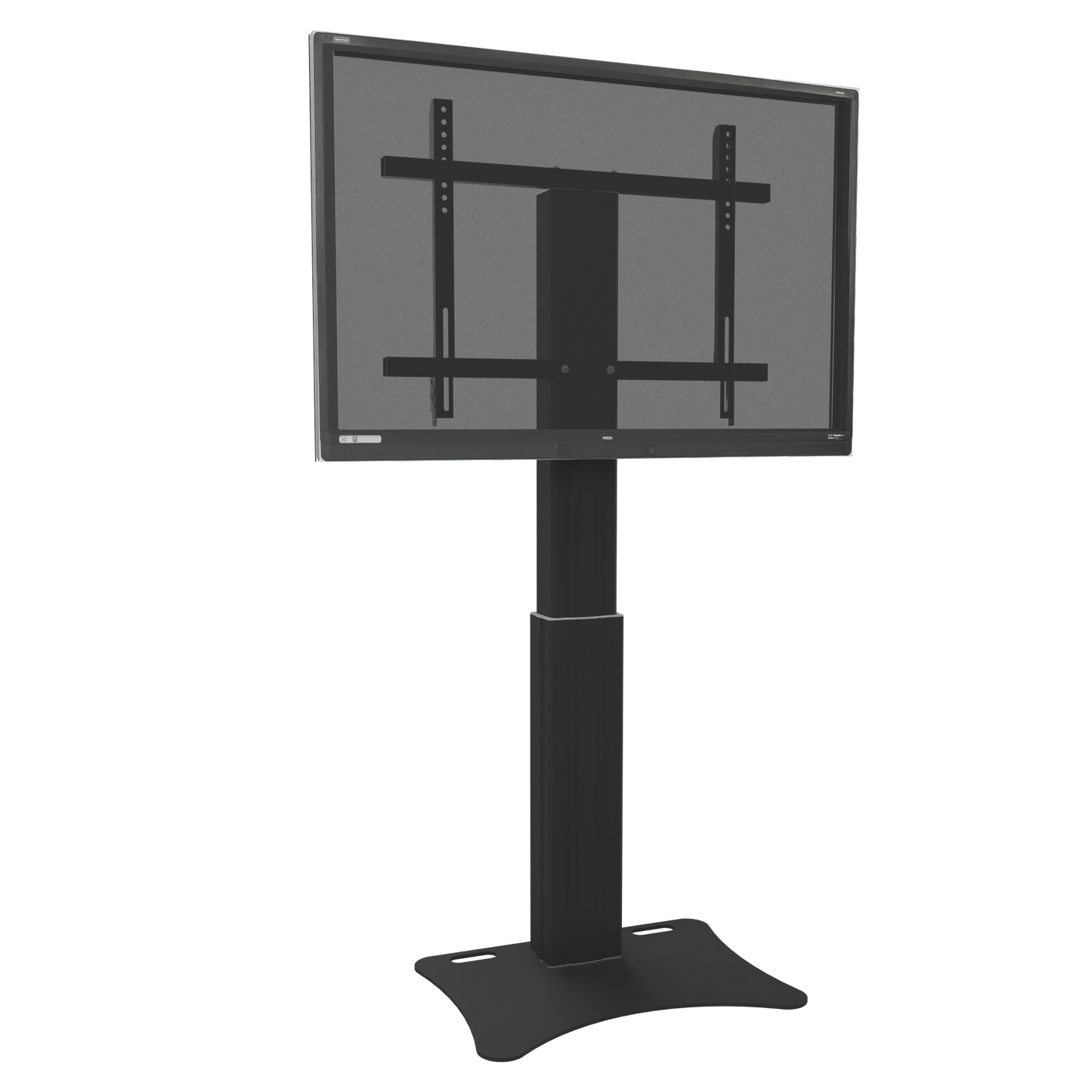 Conen CCELW-AFPB Height Adjustable Monitor And Tv Wall Mount, Lite Series With 50 Cm Of Vertical Travel Column Black