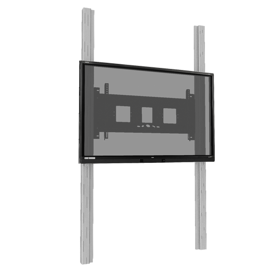 Conen PYF1-IFPD-W Wall Mounted 2 Pylon Sliding System For Displays From 65-86" Manually Height-adjustable With Pulley And Counter Weight