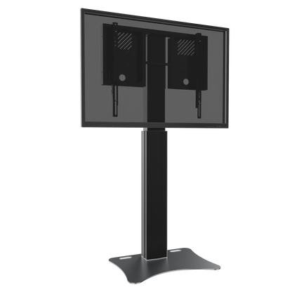 Conen RLI10070PBK Height Adjustable Display And Monitor Stand, Lite Series With 70 Cm Of Vertical Travel Column Black, Anti-collision, Floor Plate Black