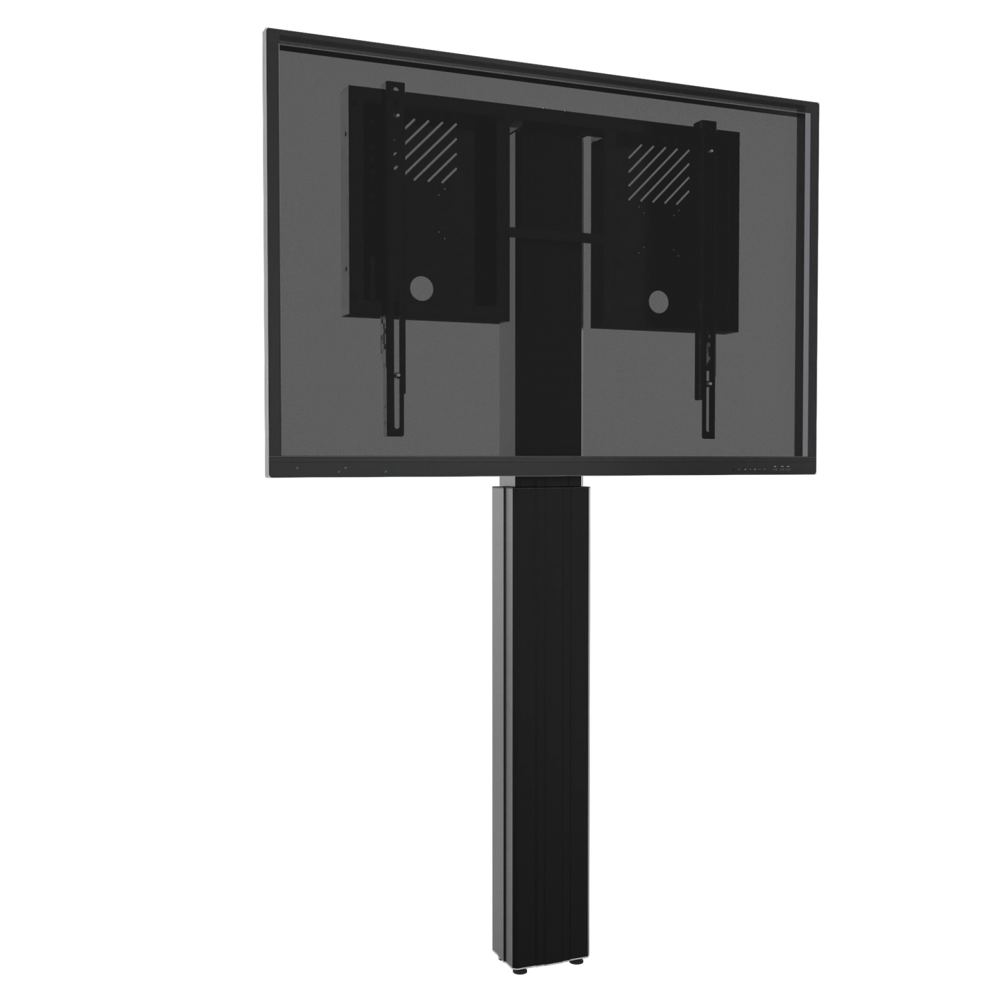 Conen RLI10070WBK Height Adjustable Monitor Wall Mount, Lite Series Black, With Anti-collision, Center To Floor 750 - 1450 Mm