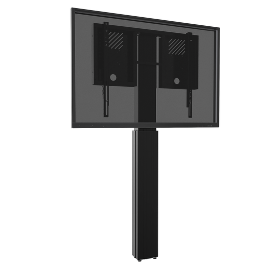 Conen RLI10070WBK Height Adjustable Monitor Wall Mount, Lite Series Black, With Anti-collision, Center To Floor 750 - 1450 Mm