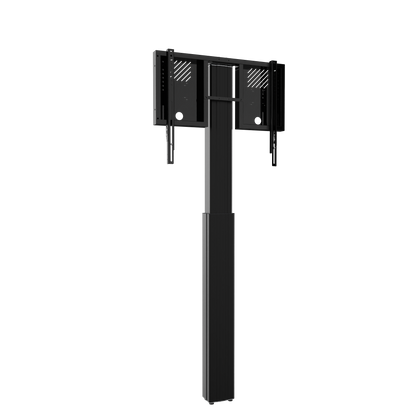 Conen RLI12090WBK Height Adjustable Monitor Wall Mount, Lite Series Black, With Anti-collision, Center To Floor 930 - 1830 Mm