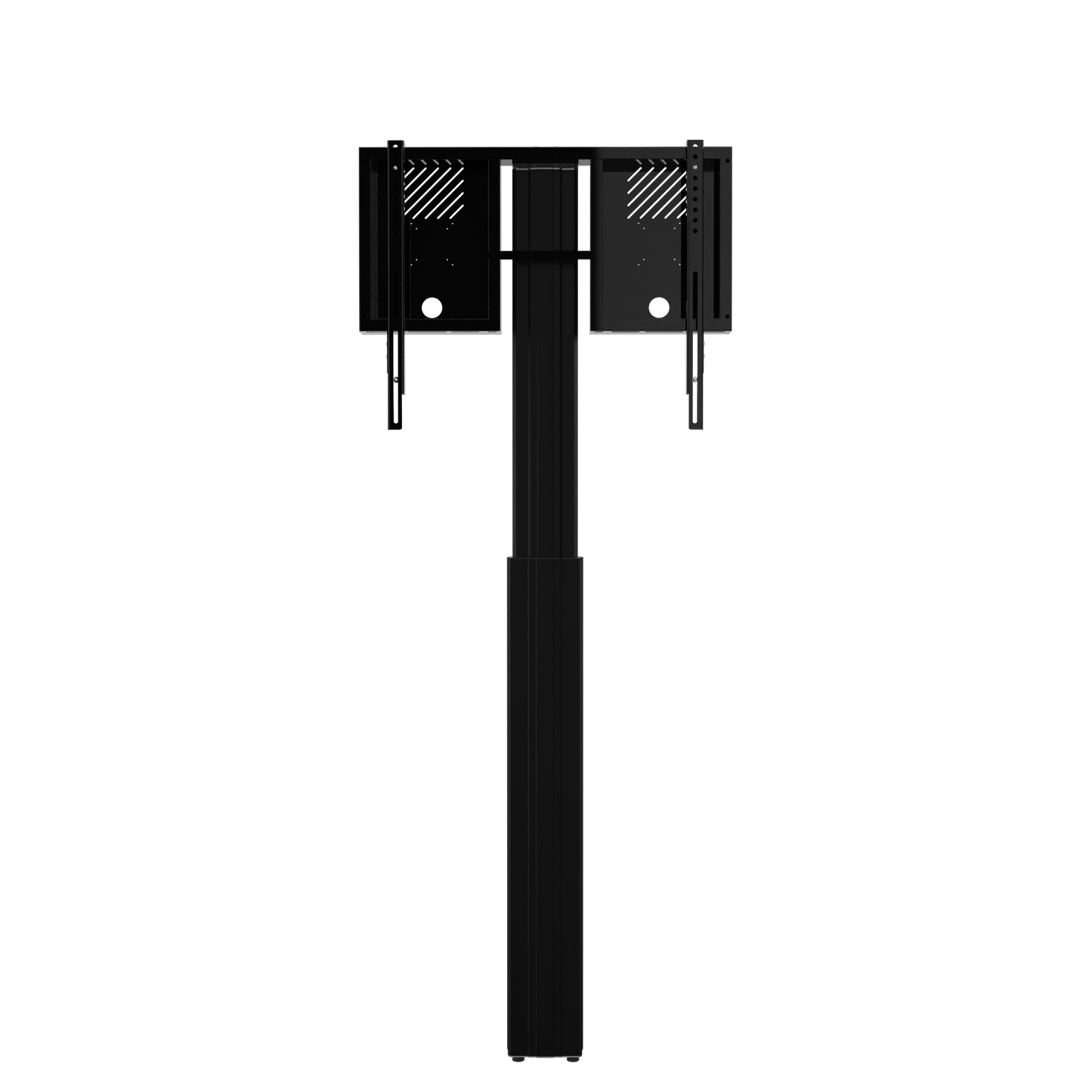 Conen RLI12090WBK Height Adjustable Monitor Wall Mount, Lite Series Black, With Anti-collision, Center To Floor 930 - 1830 Mm