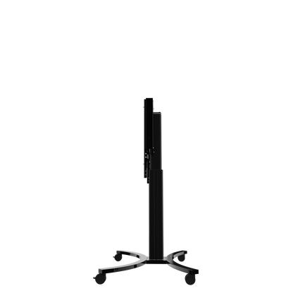 Conen RLI8050CBK Height Adjustable Mobile Tv And Monitor Stand, Lite Series With 50 Cm Of Vertical Travel Column Black, Anti-collision, Low Model, V-style Base