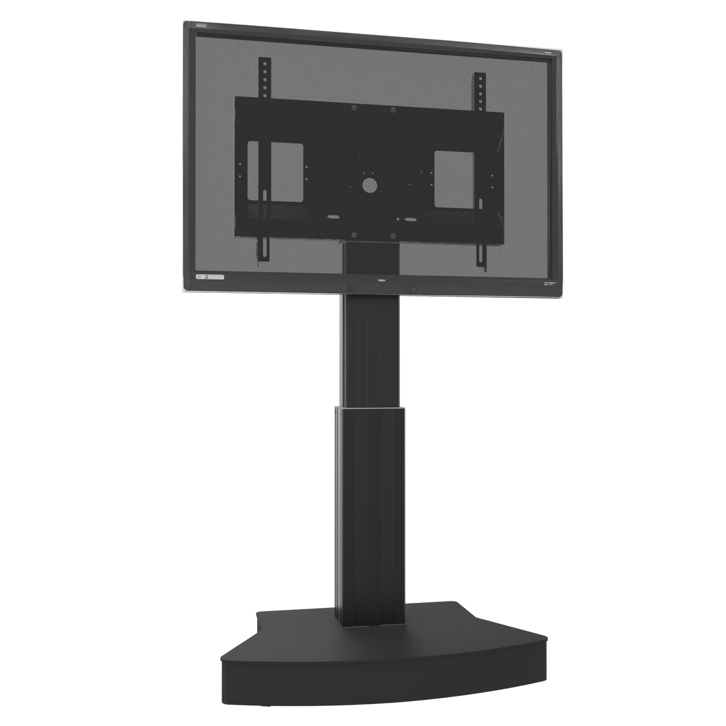 Conen SCETABSOMotorized Mobile Display And Tv Stand, 50 Cm Of Vertical Travel Column Black, Design Base, Mobile