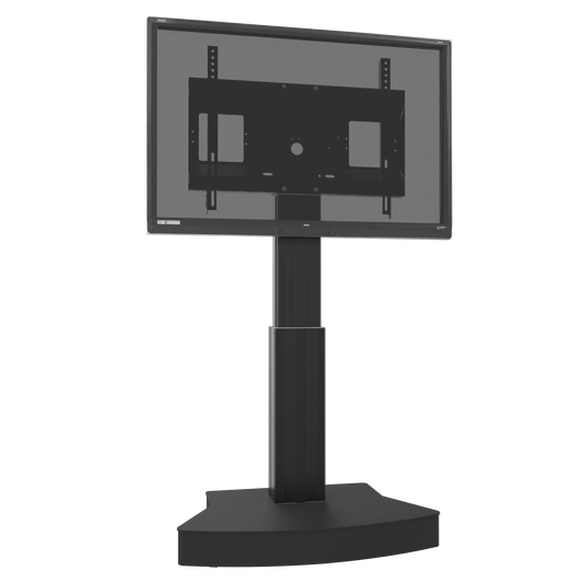 Conen SCETABSOMotorized Mobile Display And Tv Stand, 50 Cm Of Vertical Travel Column Black, Design Base, Mobile