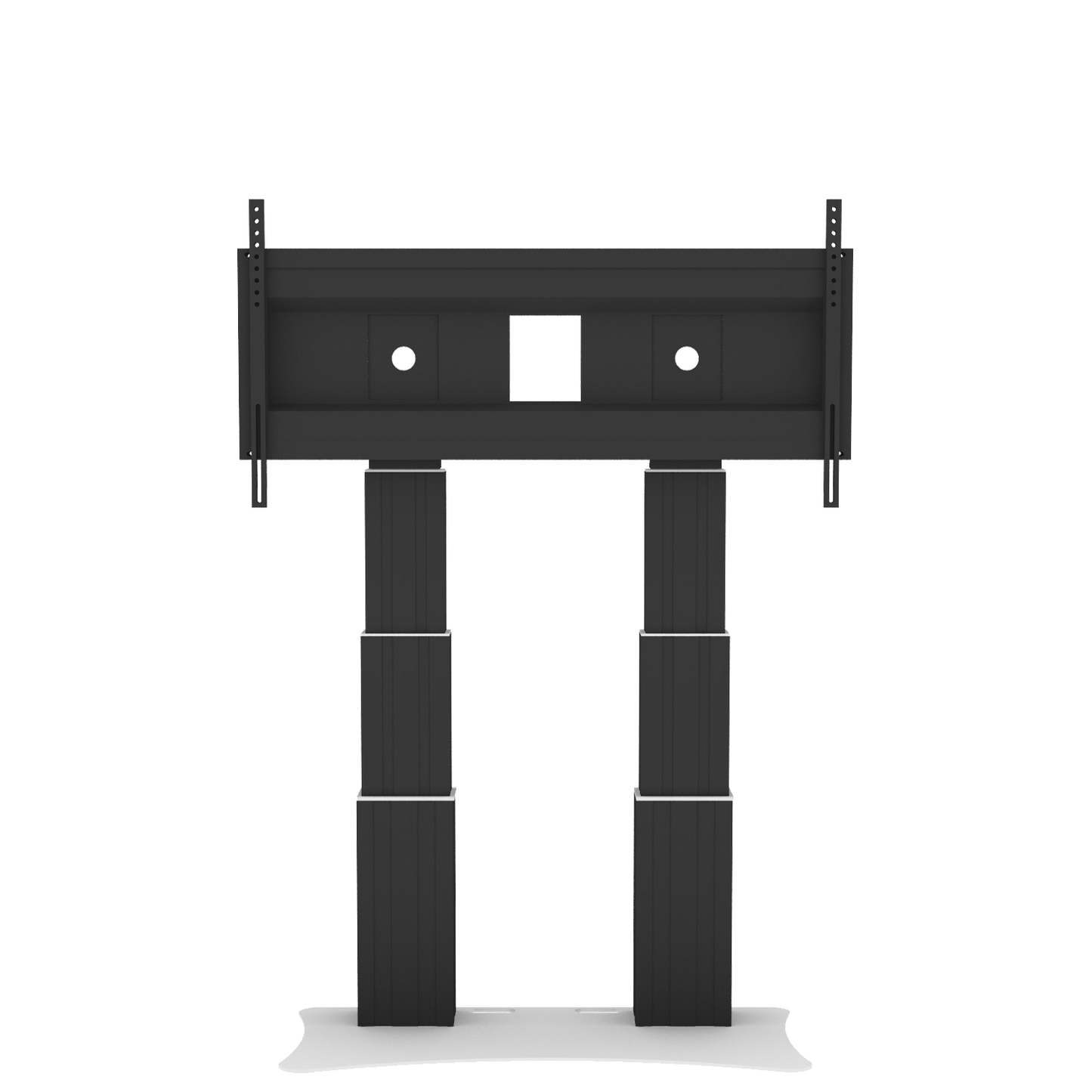 Conen SCETADP3535B Motorized Heavy Duty Xl Display And Monitor Stand With 70 Cm Of Vertical Travel Two Columns Black Anodized, Floor Plate