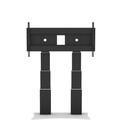 Conen SCETADP3535B Motorized Heavy Duty Xl Display And Monitor Stand With 70 Cm Of Vertical Travel Two Columns Black Anodized, Floor Plate