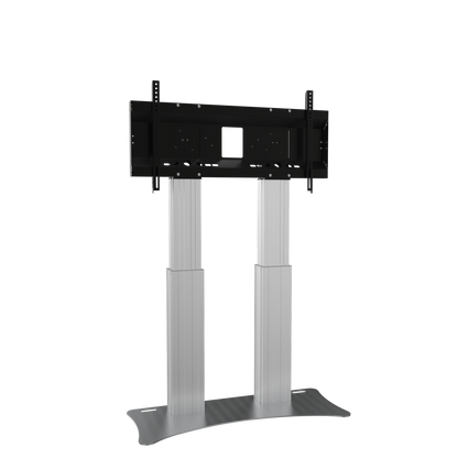 Conen SCETADP Motorized Heavy Duty Xl Display And Monitor Stand With 50 Cm Of Vertical Travel Two Columns Silver Anodized, Floor Plate